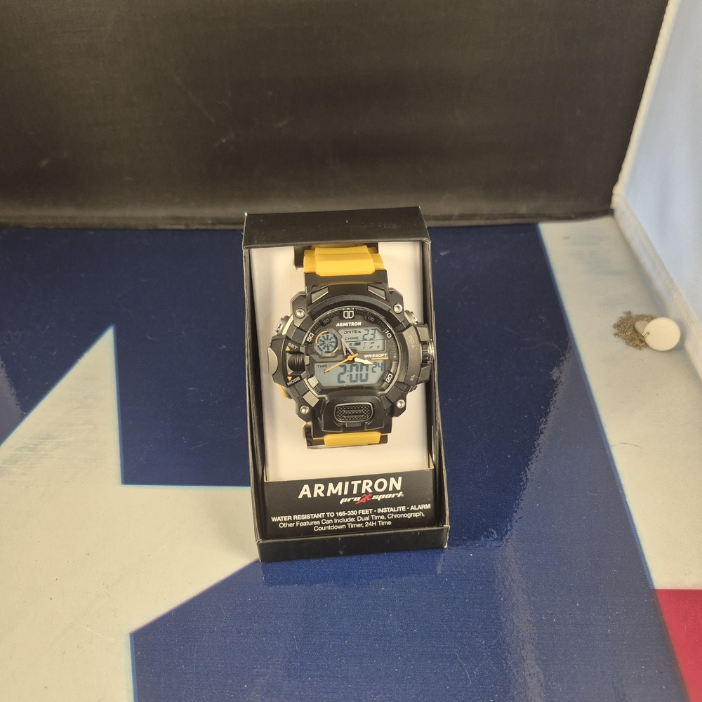 Armitron Black and Yellow Digital Watch